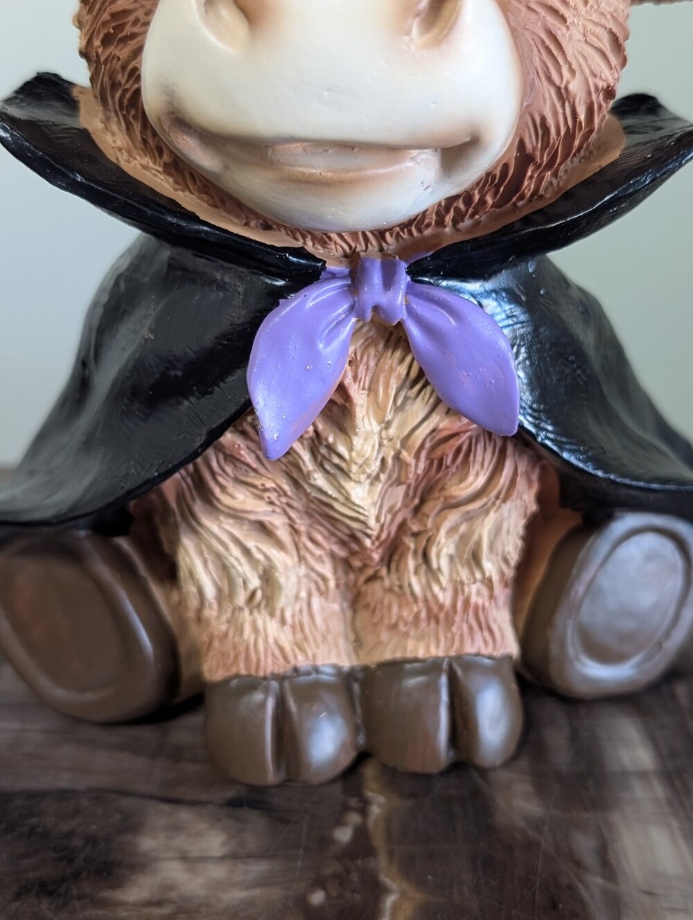 Adorably Spooky Witchy Highland Cow Farmhouse Halloween Tabletop Decor ๐ฎ๐ง - Picture 4 of 10